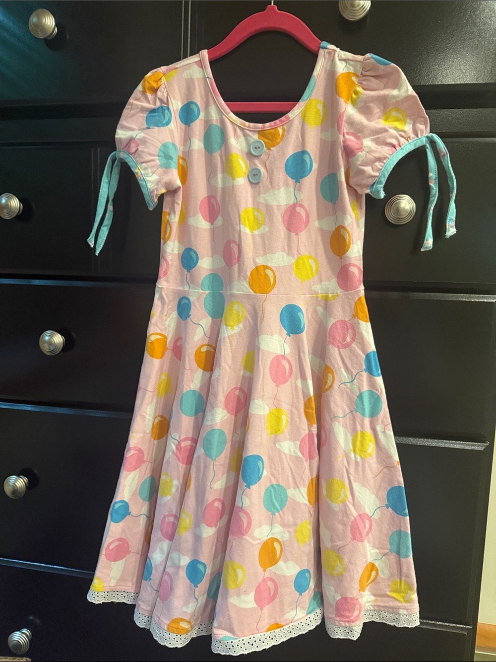 Eleanor Rose balloons / birthday dress